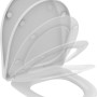 Weißer Ideal Standard WC-Sitz i.life A mit Softclosing und Wrapover-Design.