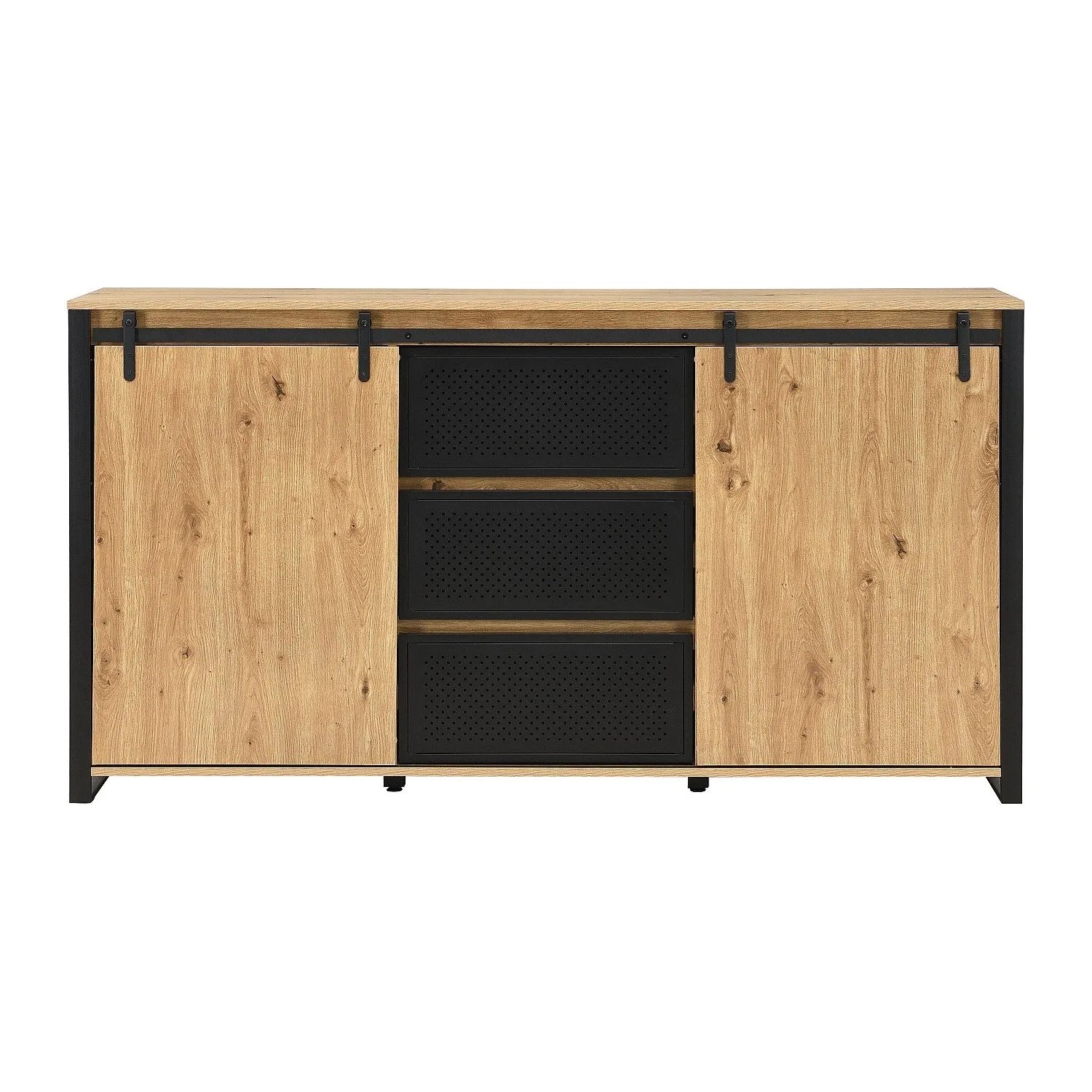 Vente-unique Sideboard Belinaro Naturfarben Hell 170 cm