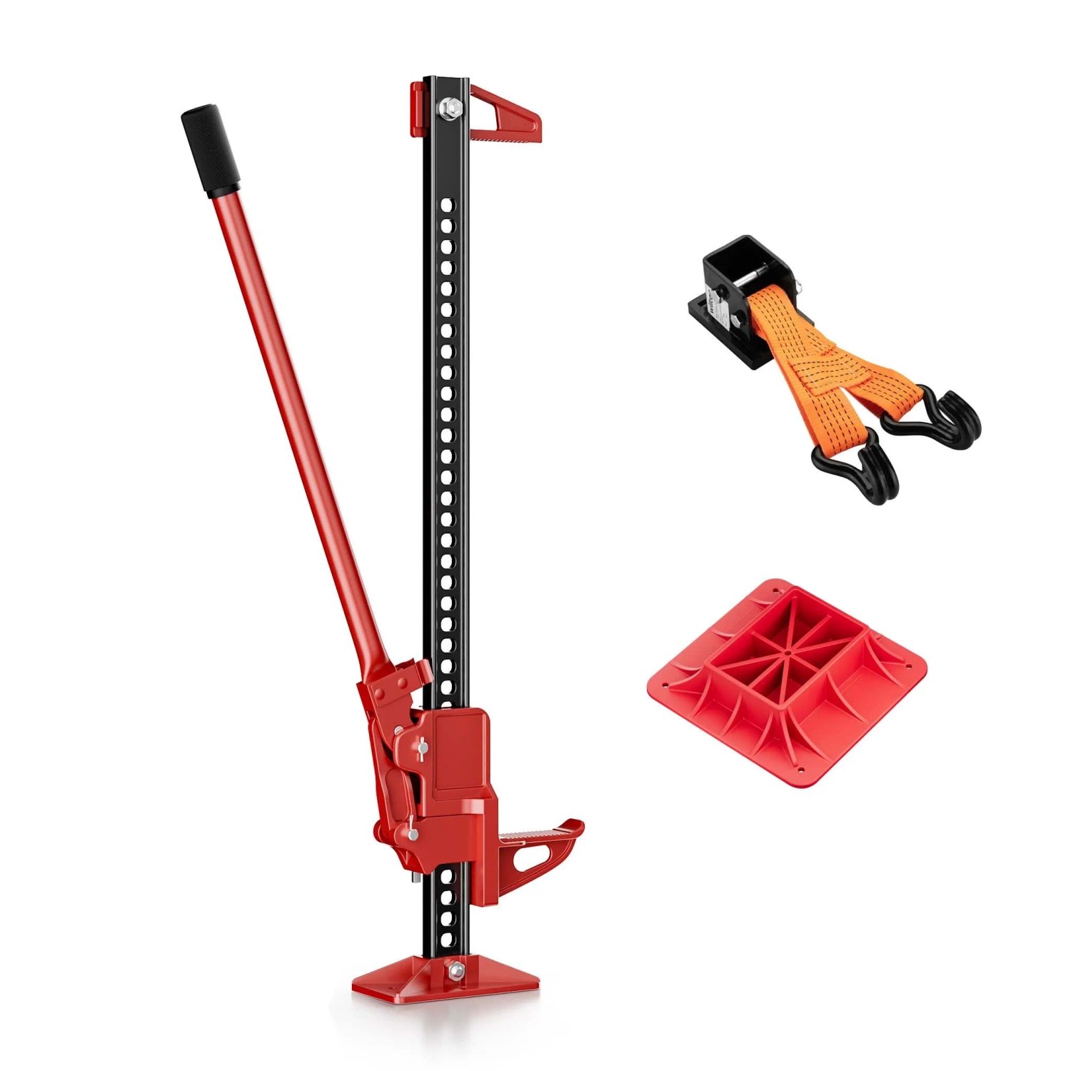 Wiltec Farm Jack Kompakt-Set Wagenheber 3000Kg Suv Offroad Stockwinde Atv Heber