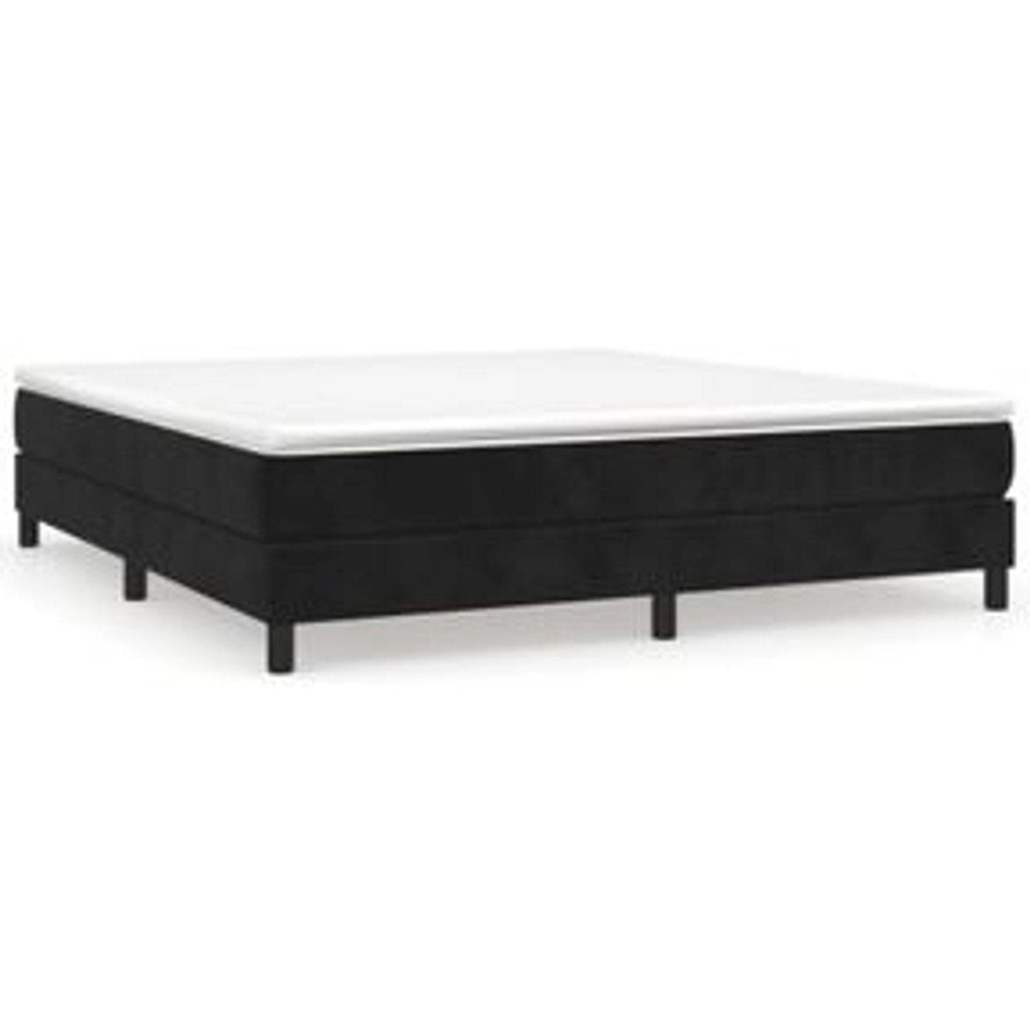 vidaXL Boxspringbett Schwarz 160x200 cm Samt1357767 günstig online kaufen