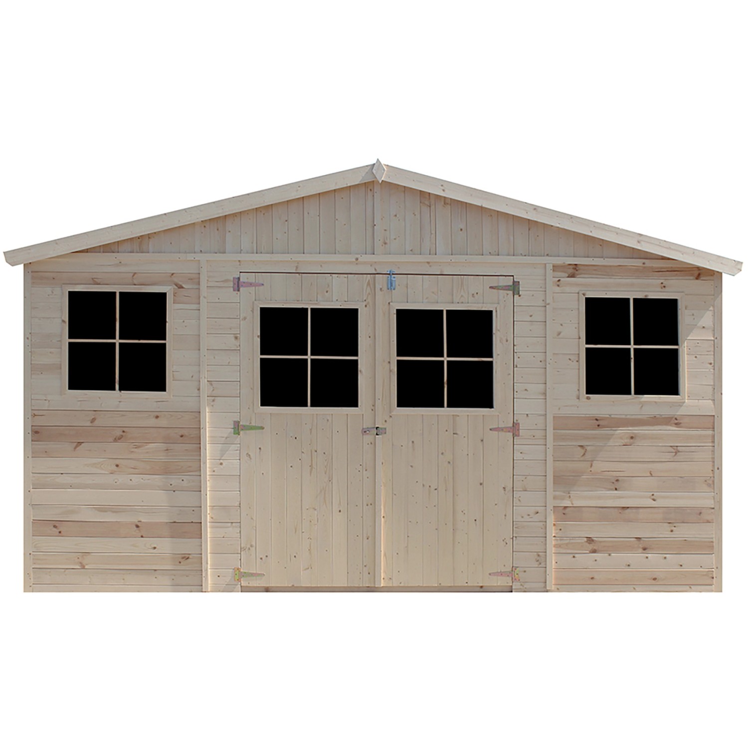 Timbela Gartenhaus Holz M333+M333G 19,77 m² Fenstern und Boden günstig online kaufen