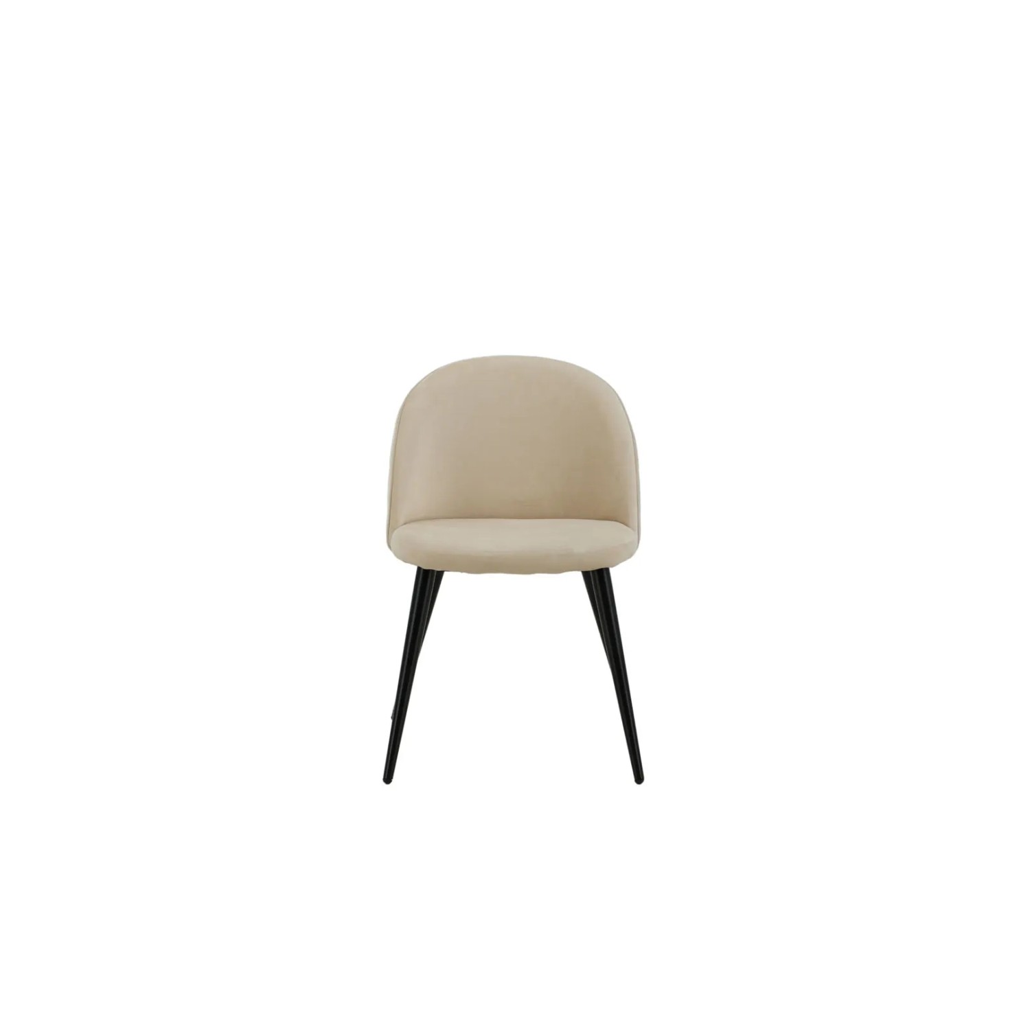 ebuy24 Velvet Esszimmerstuhl Velour Beige
