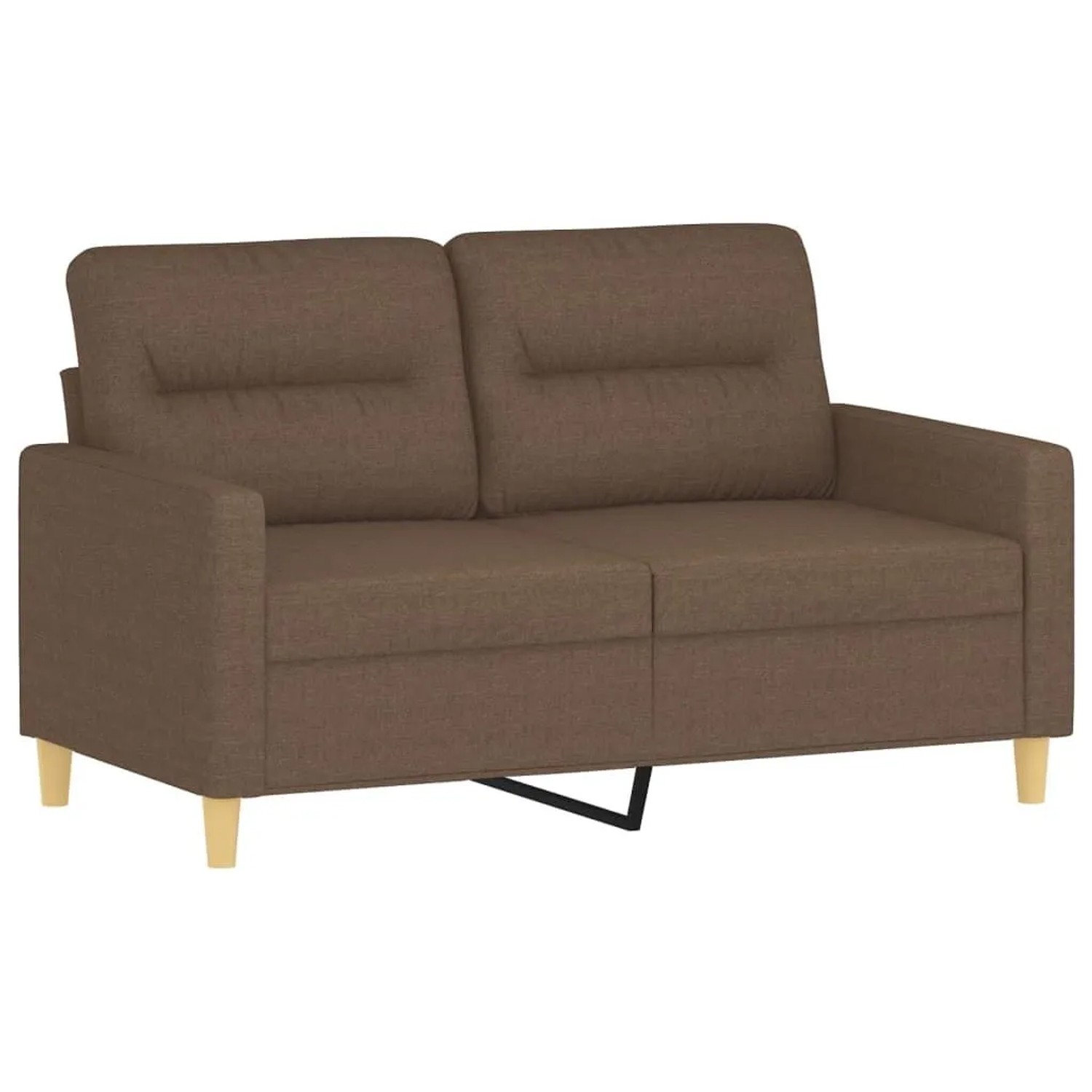 vidaXL 2-Sitzer-Sofa Braun 120 cm Stoff 359230 günstig online kaufen