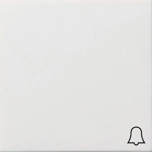 Gira Wippe mit Klingelsymbol, reinweiß, für Schalter & Taster.