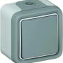 Legrand Aufputz-Feuchtraum Wechselschalter Plexo55, grau.