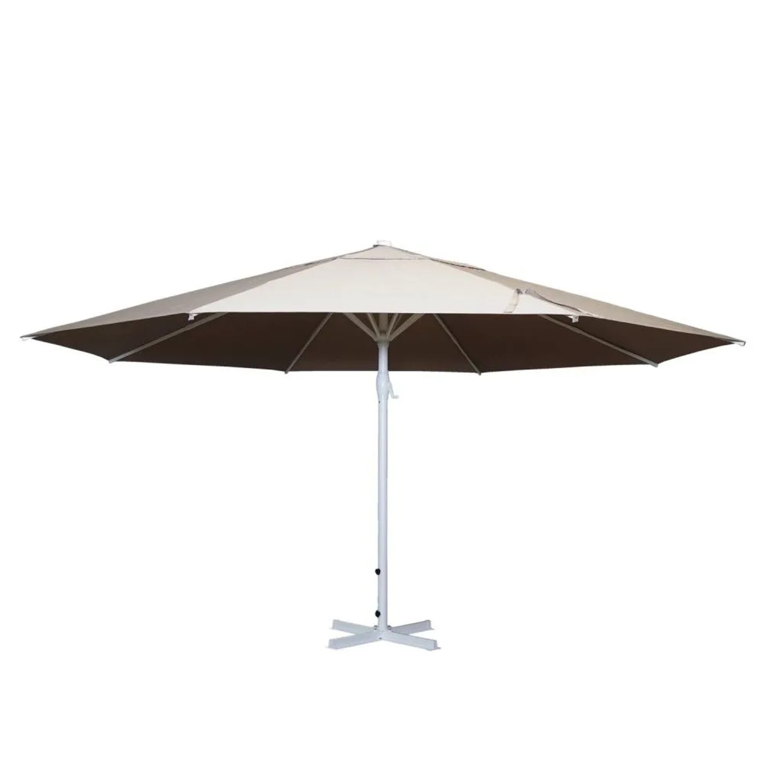 MCW Sonnenschirm Carpi II Ø 5m Creme-beige ohne Ständer