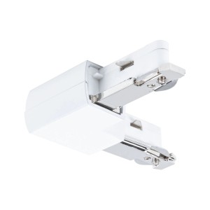 Paulmann URail L-Verbinder in Signalweiß für LED-Schienensysteme, 6,2x6,2cm.