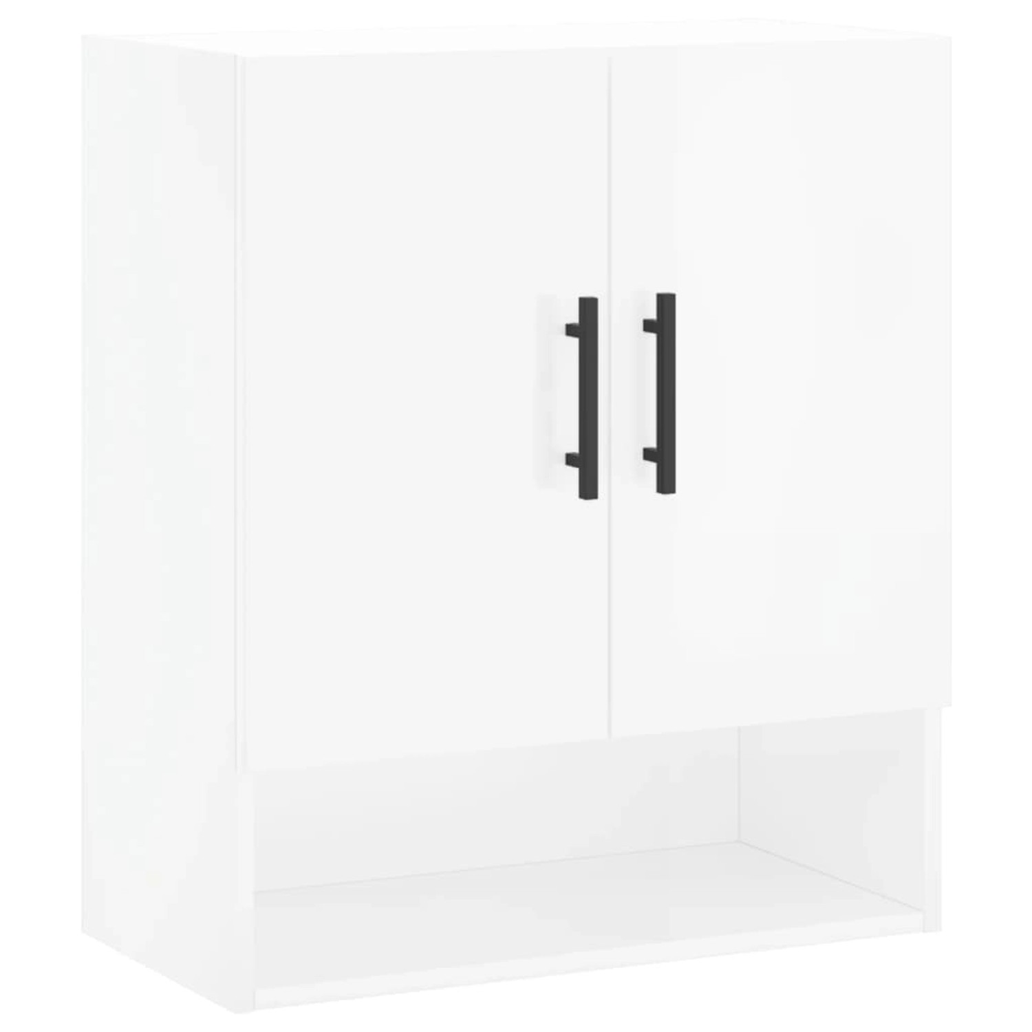 vidaXL Wandschrank Hochglanz-Weiß 60x31x70 cm Holzwerkstoff Modell 5 günstig online kaufen