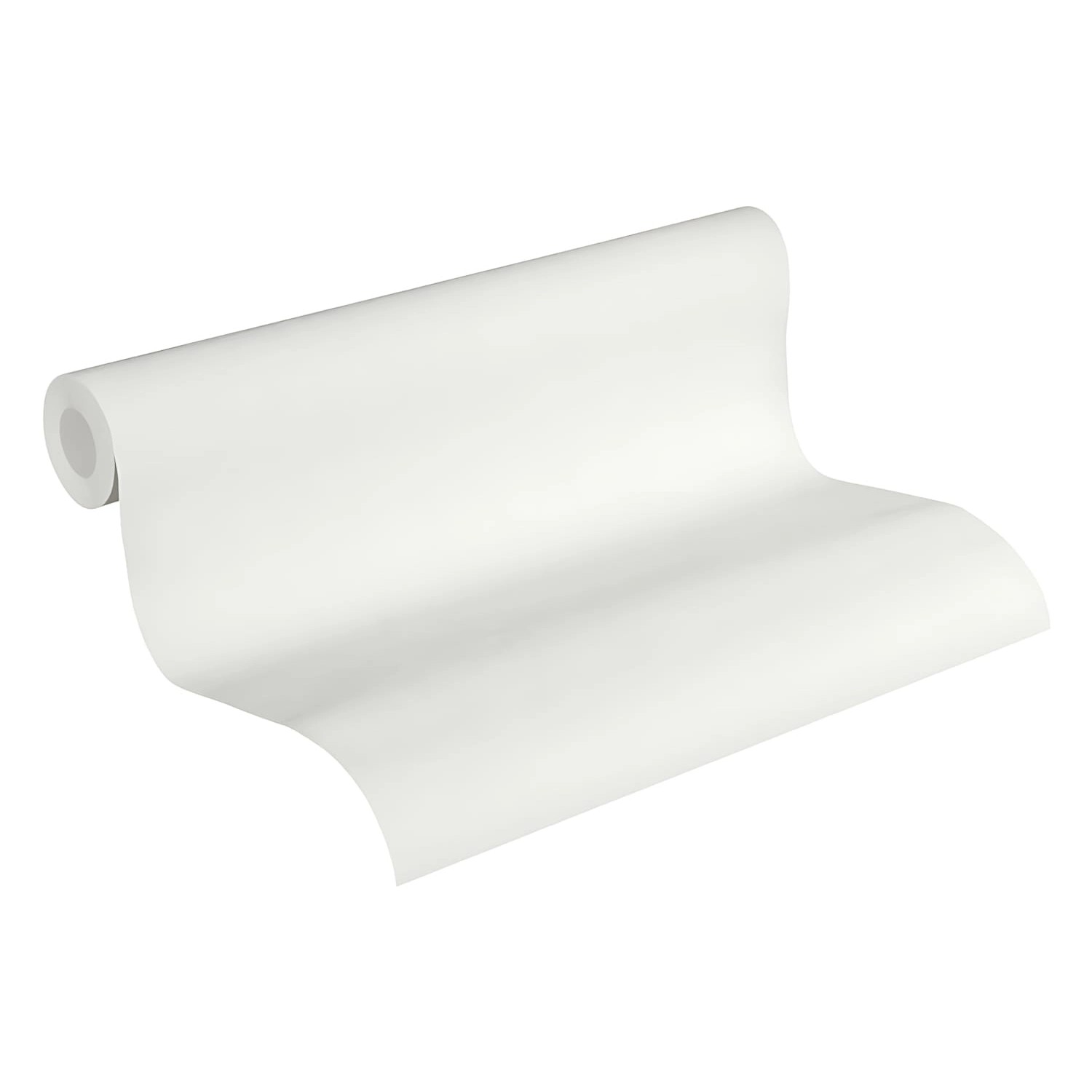 Rolle PROFHOME Vliestapete 369253-GU, Textiloptik, Uni, matt weiß.