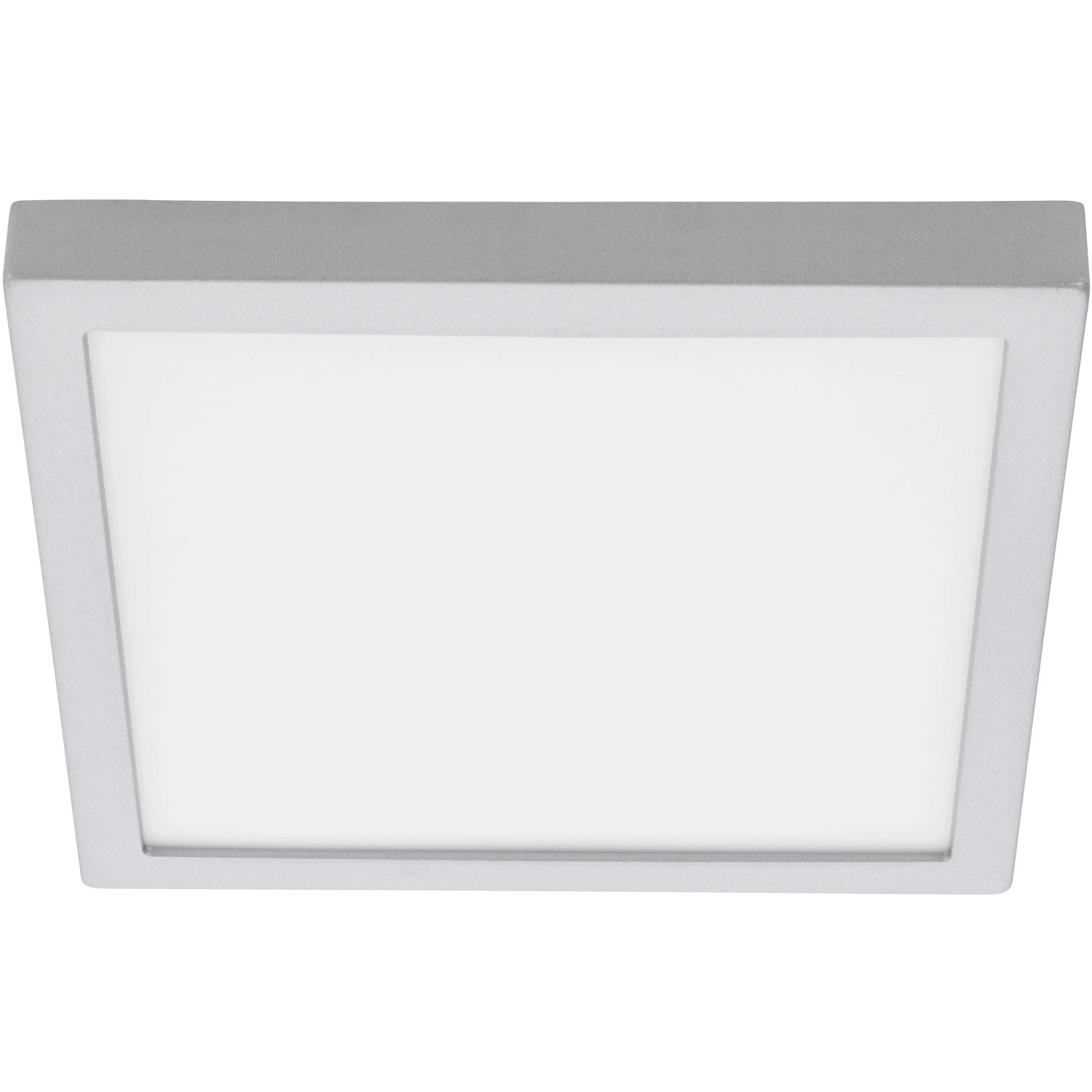 Quadratische Briloner LED Deckenleuchte, Chrom matt, 30x30cm, neutralweißes Licht.