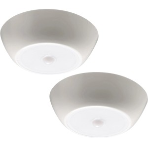 2er-Pack Mr. Beams LED-Deckenleuchten MB990, weiß, mit Bewegungsmelder.