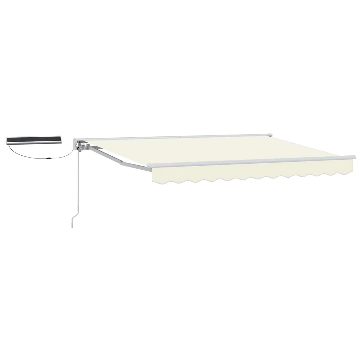 vidaXL Elektrische Ausziehbare Markise Creme 3,5 x 2,5 m 3421789