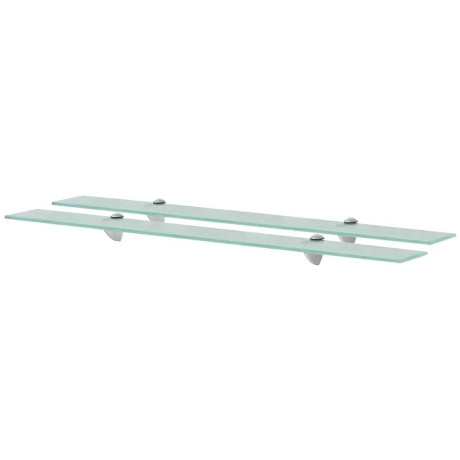 vidaXL Schweberegale 2 Stk Glas 90x10 cm 8 mm 3051500