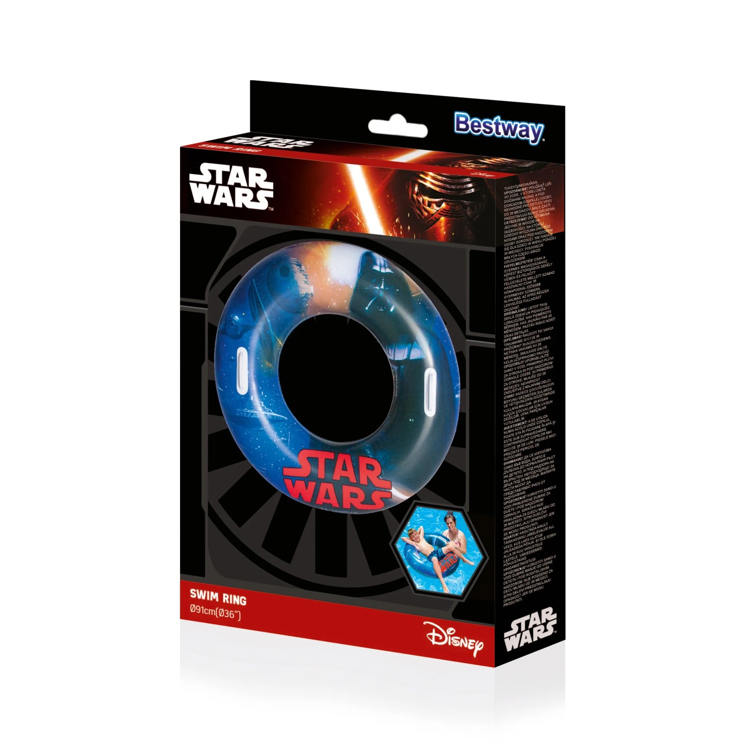 Verpackung des Star Wars Schwimmring mit 80 cm Durchmesser.