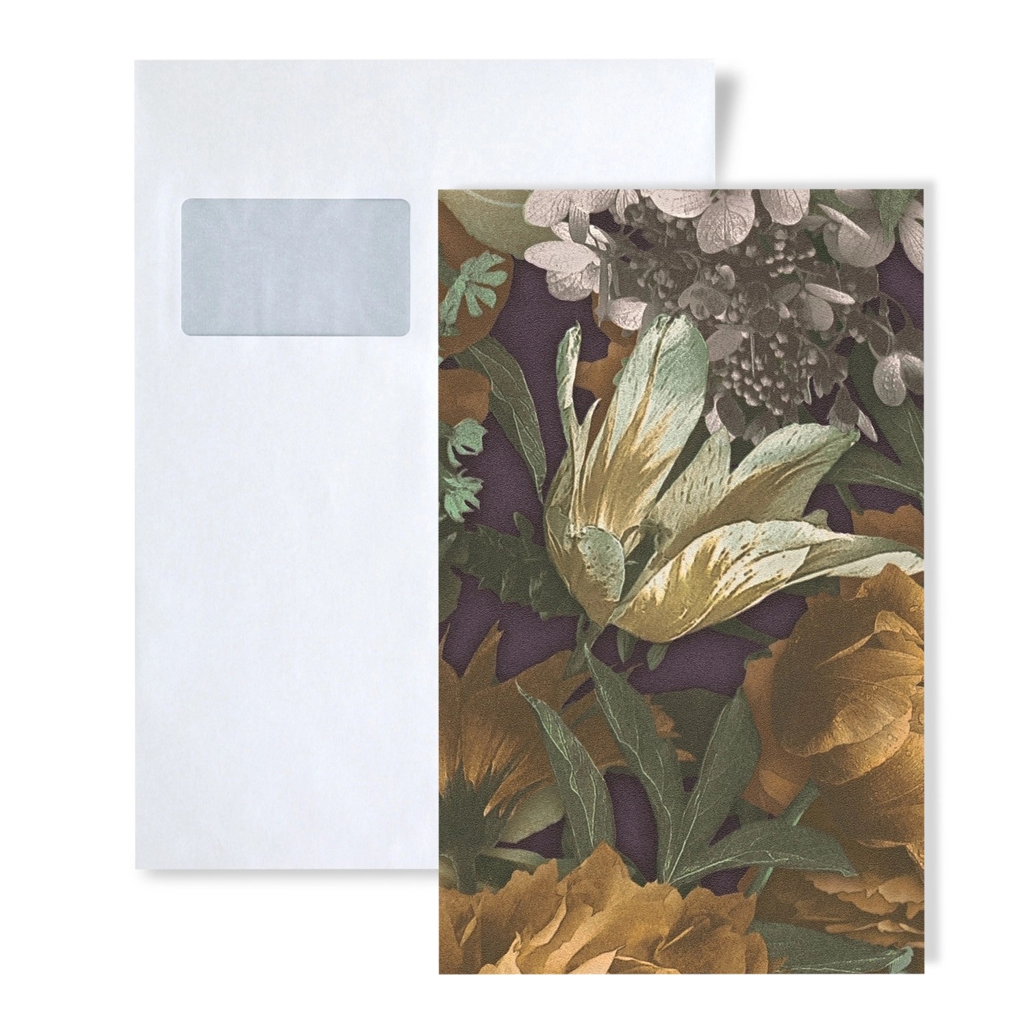 PROFHOME 1 MUSTERSTÜCK S-385092-GU DIN A4 MUSTER der Floral Tapete günstig online kaufen