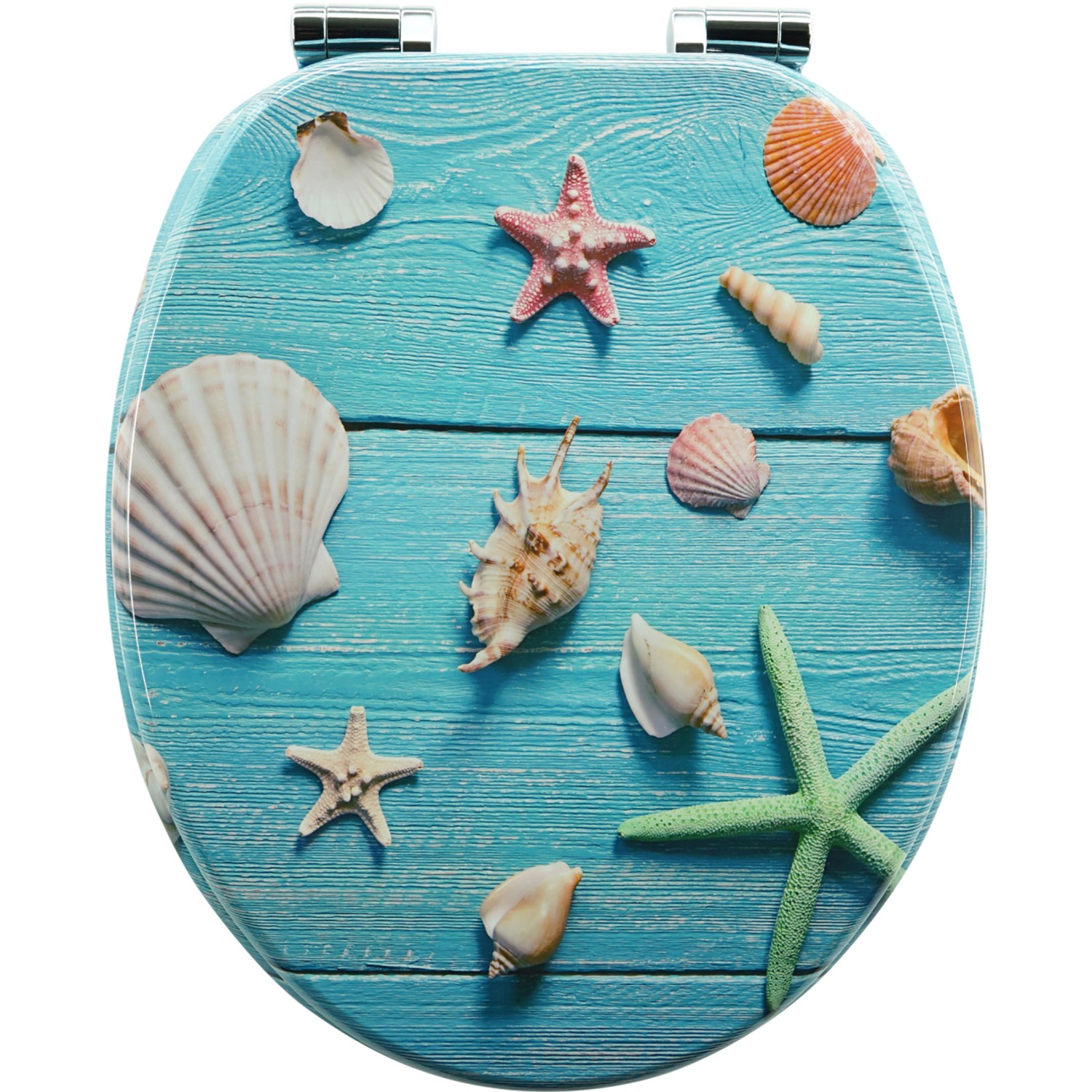 Sanfino WC Sitz Blue Star Toilettendeckel mit Absenkautomatik aus Holz günstig online kaufen