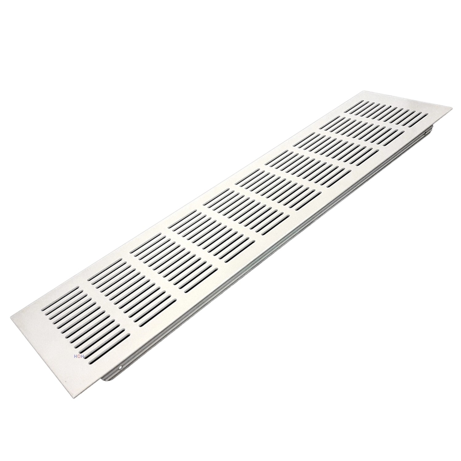 Häusler Lüftungsgitter LG-4010 W Eloxiert Stegblech Alu Weiß 400 x 100 mm günstig online kaufen