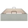 vidaXL Ottoman-Bett ohne Matratze Hellgrau 100x200 cm Samt 3310943_7