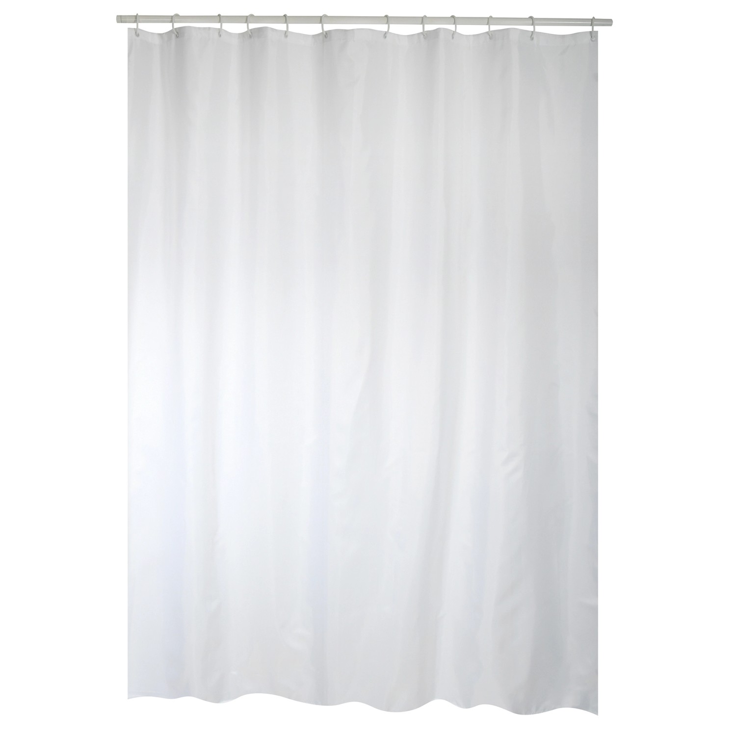 MSV Duschvorhang 180 cm x 200 cm Weiß günstig online kaufen