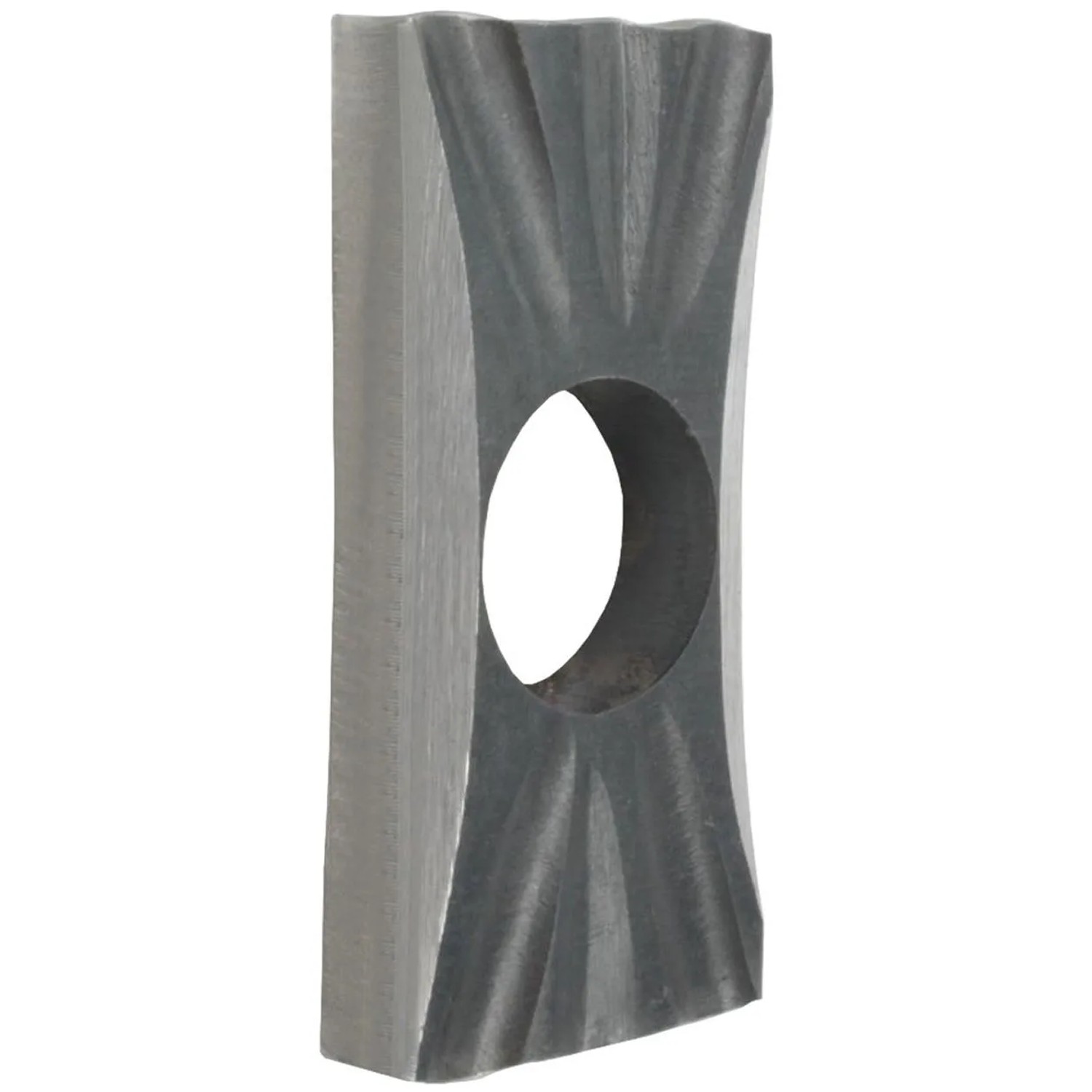 FeNau Drückerrosette Maße 35x76x10 mm Stahl S235JR Roh