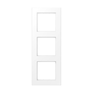 Jung 3-fach Abdeckrahmen, senkrecht/waagerecht, schneeweiß matt.