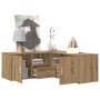 vidaXL Eckregal Artisan-Eiche 200x40x45 cm Holzwerkstoff 3307836_4