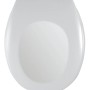 Wenko WC-Sitz Bergamo, weiße Klobrille aus Duroplast mit Absenkautomatik.