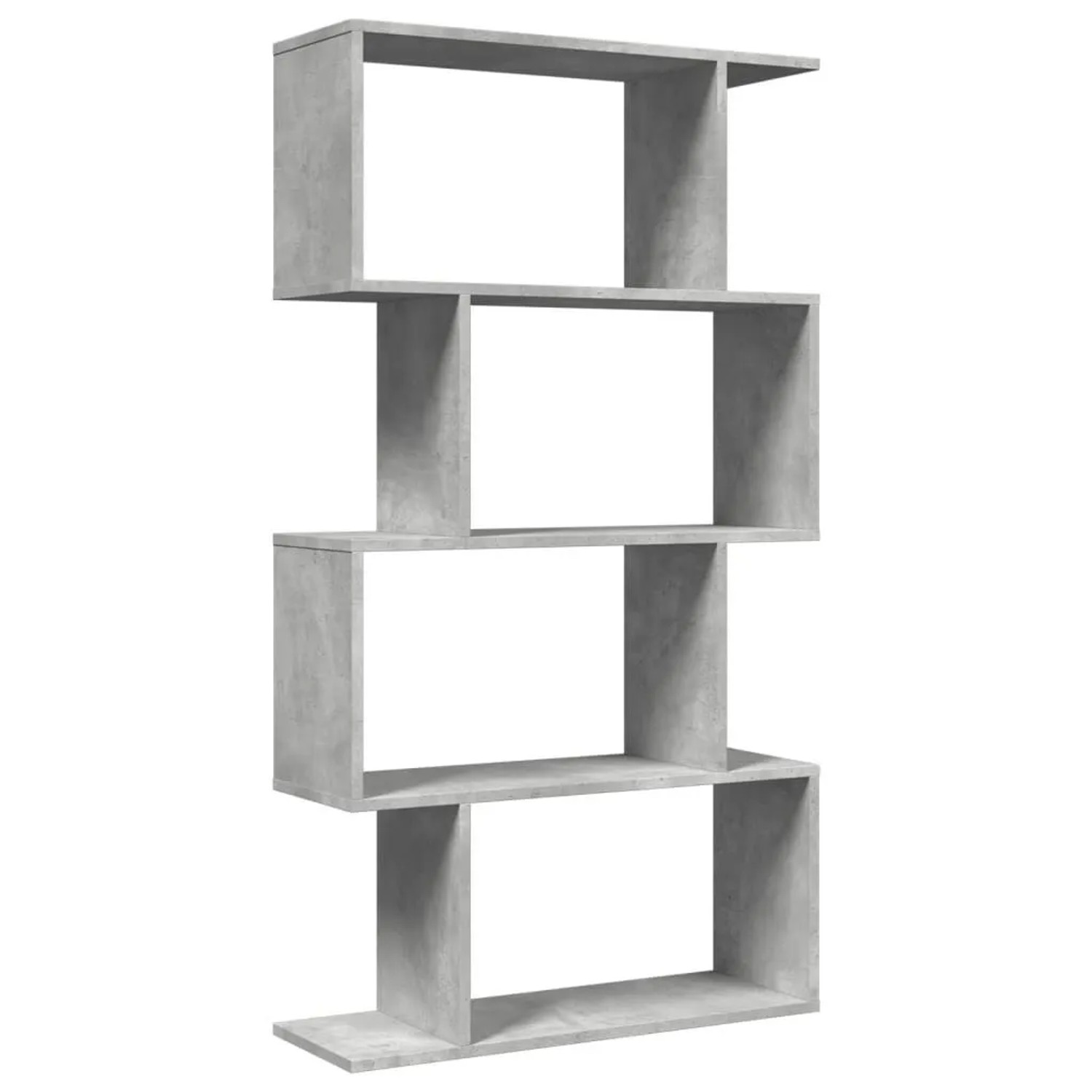 vidaXL Raumteiler-Bücherregal 4 Böden Betongrau 70x24x129 cm 858105 günstig online kaufen