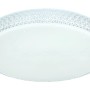 Weiße Globo LED-Deckenleuchte Ovi, Ø 60 cm, mit Sparkleeffekt und Fernbedienung.