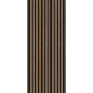 Grosfillex Wandpaneel Element 3D Linio Walnut, Dekor-Paneel mit Holz- und Filzoptik.