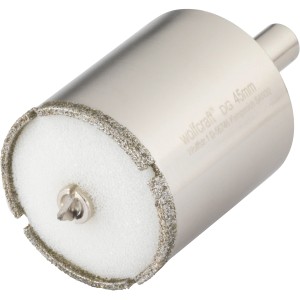 Wolfcraft Diamant-Lochsäge Ceramic, 45 mm, für präzise Bohrungen in Fliesen und Kacheln.