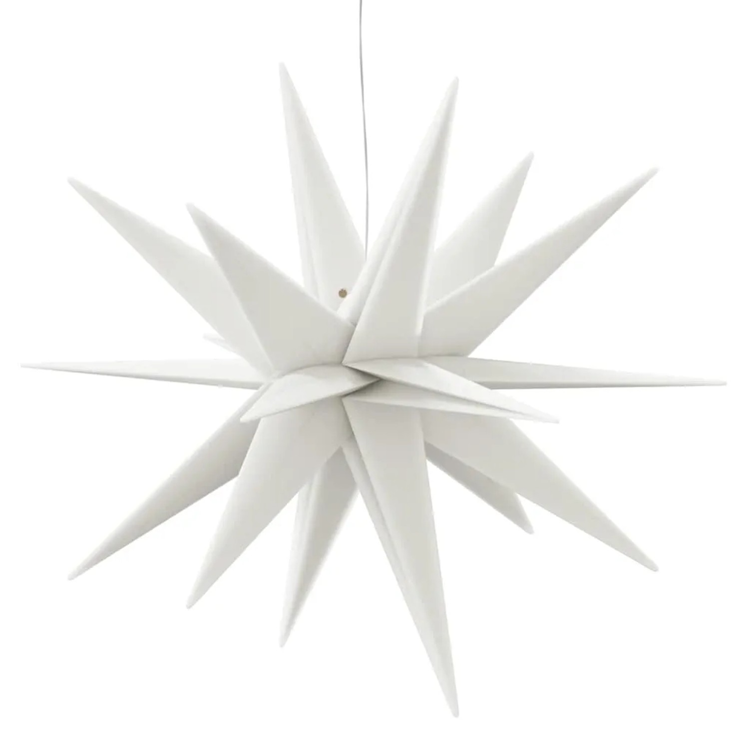 vidaXL LED-Weihnachtsstern Faltbar Weiß 57 cm 356188_7