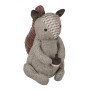 Relaxdays Türstopper Polyester Braun Schwer 26 cm x 17 cm x 22 cm 1,4 kg