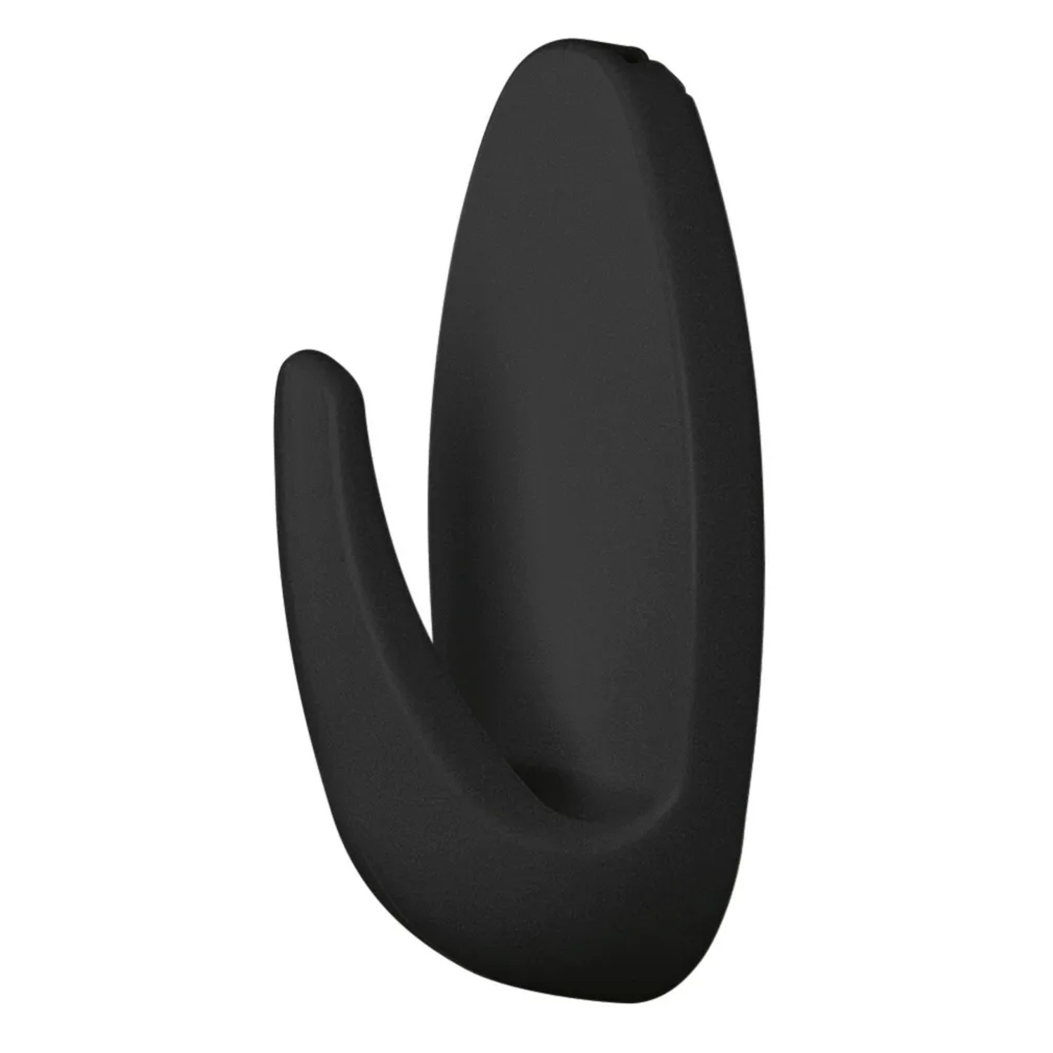 Tesa Powerstrips Klebehaken S Oval, schwarz, 3er-Set. Selbstklebend, für bis zu 1 kg.