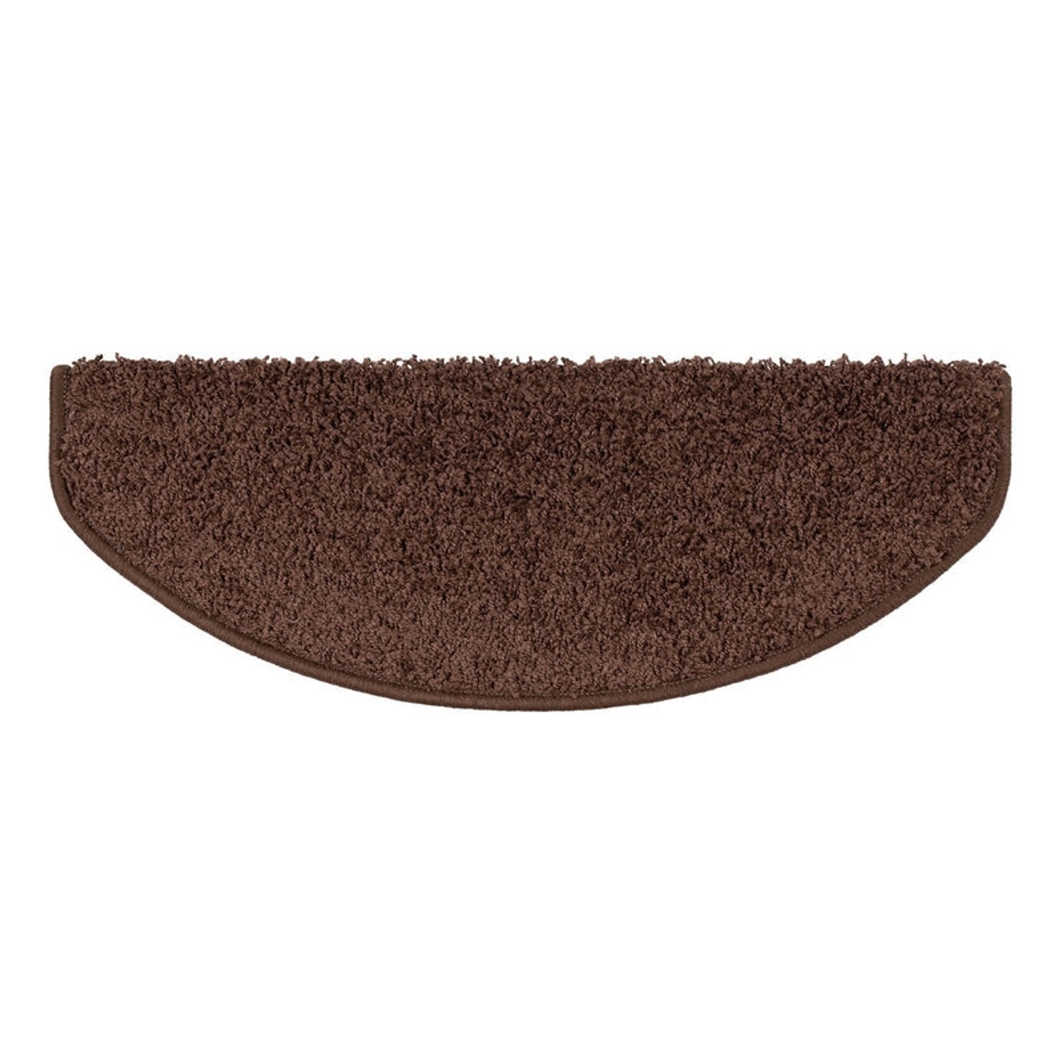 KARAT Shaggy Stufenmatte Sphinx Hochflor Braun 19 x 56 cm Halbrund günstig online kaufen