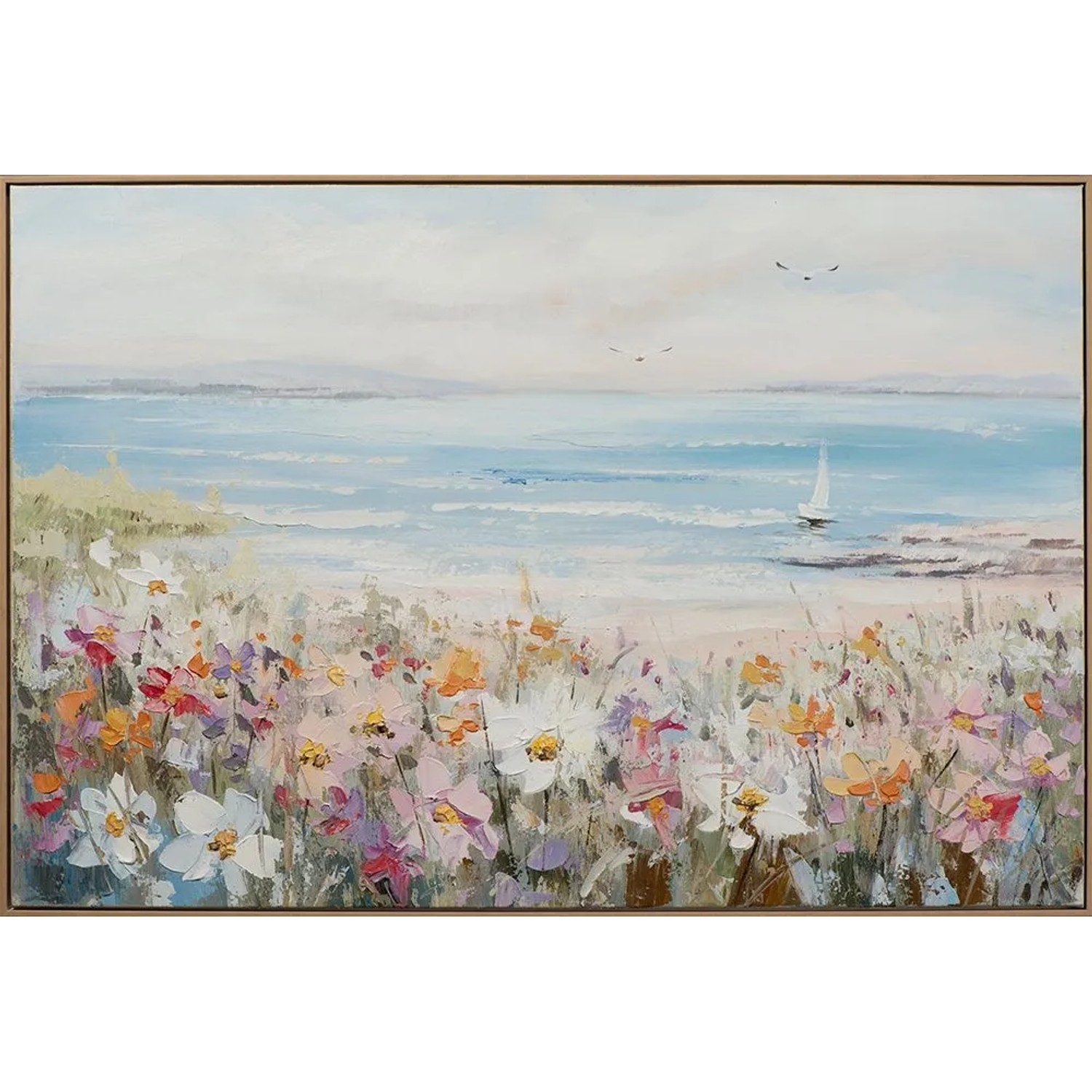 Art Universe Leinwandbild Sommer am Meer 82 x 122 cm