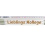 Stabila Zollstock „Lieblings Kollege“ mit Lasergravur, 2 m, für Messarbeiten.