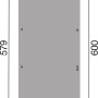 Skizze des Weka Einzelcarports 606 A Gr.2 mit Rundbogen, Abmessungen 268 x 501 cm.