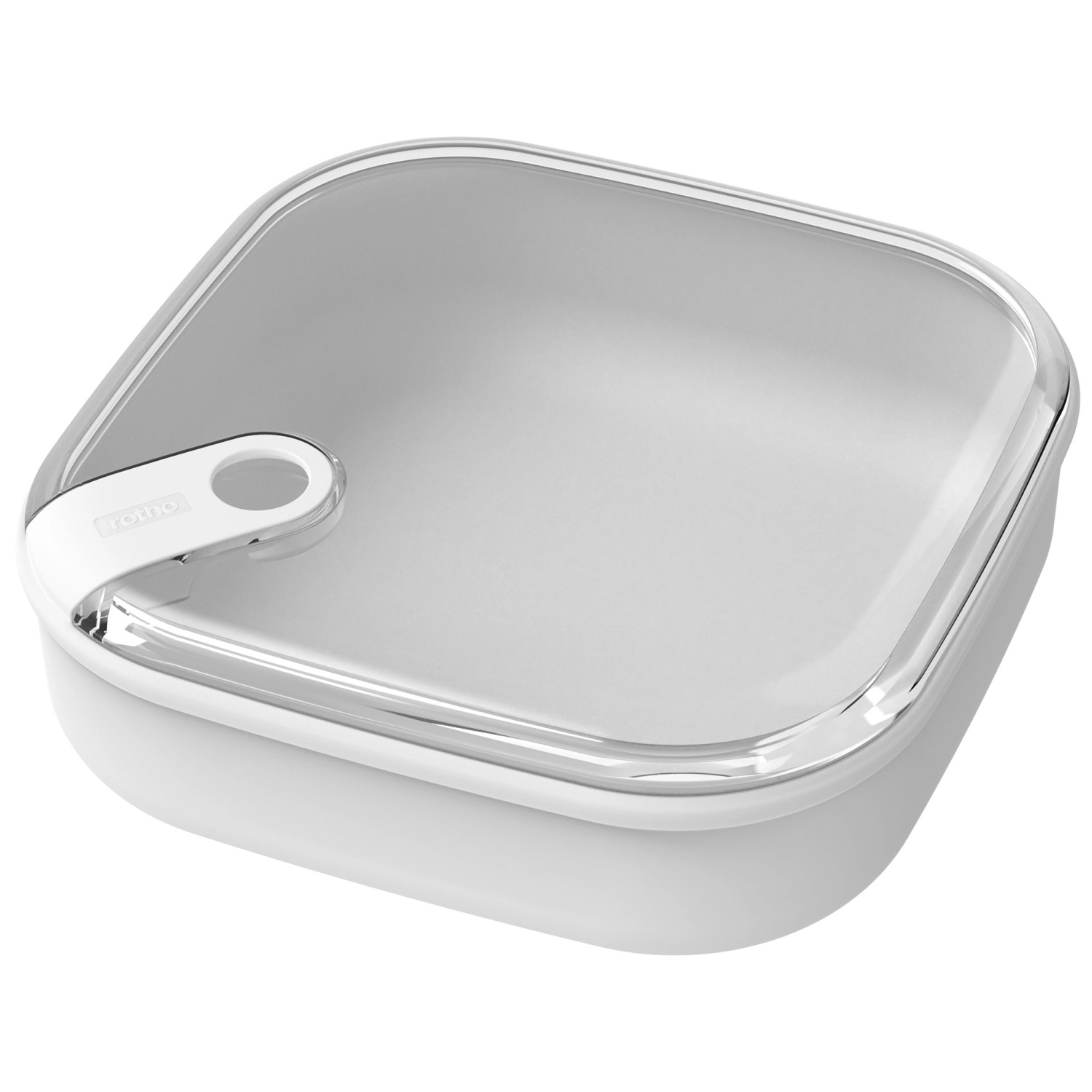 Rotho Frischhaltedose Ela Flach 1, Weiß