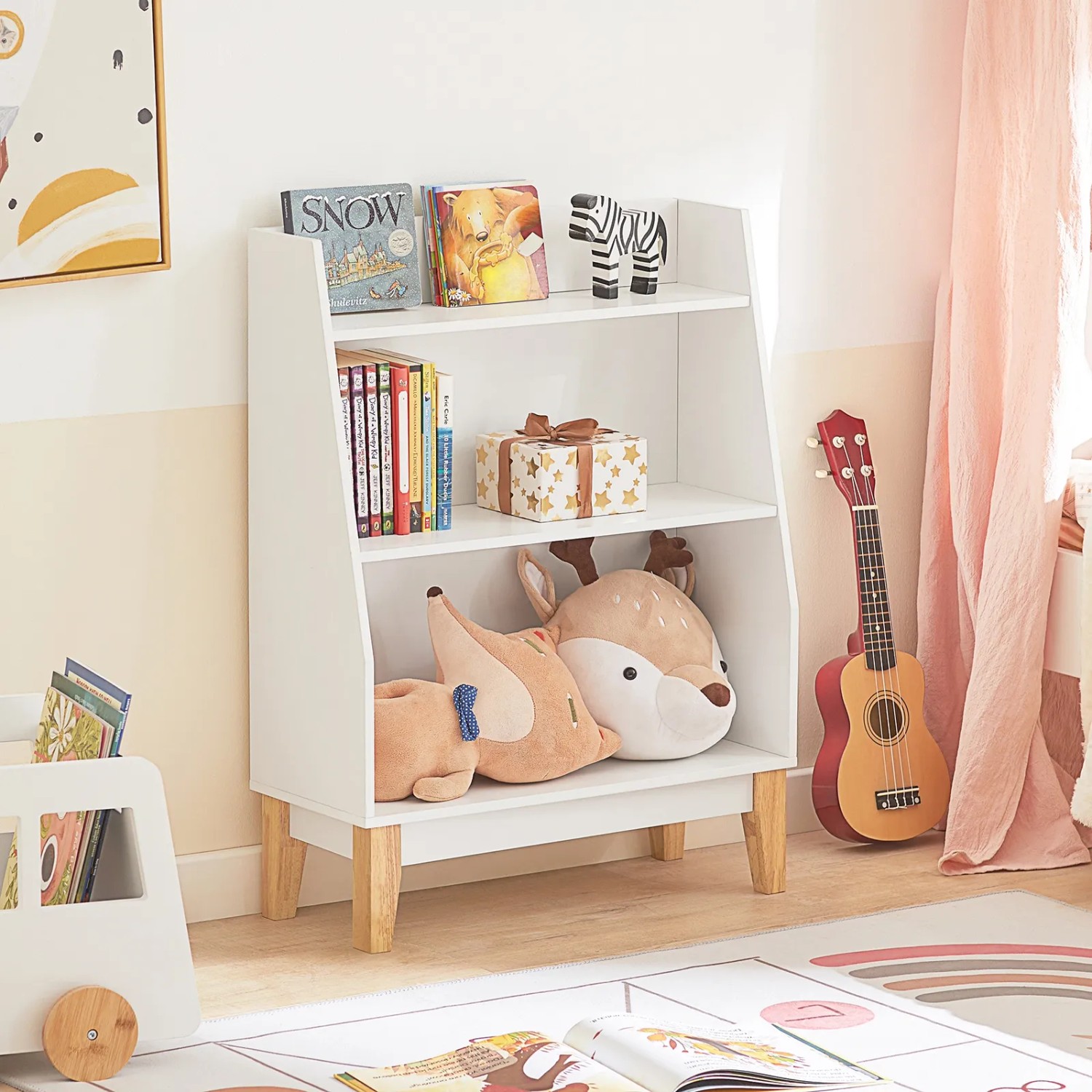 SoBuy Bücherregal Kinder KMB47-W Weiß 3 Fächer kaufen bei OBI