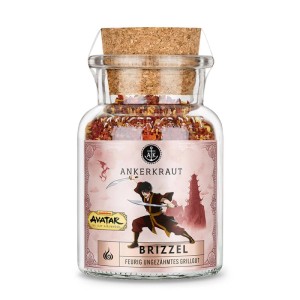 Ankerkraut Gewürzmischung Brizzel Avatar, 85g im Glas mit Korken.