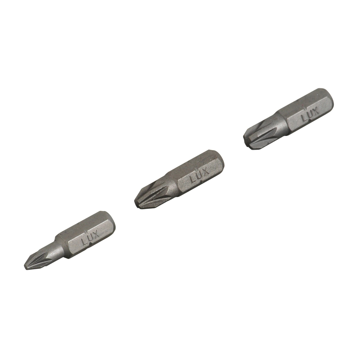 LUX Standard Bit-Satz PZ1 PZ2 PZ3 Länge 25 mm