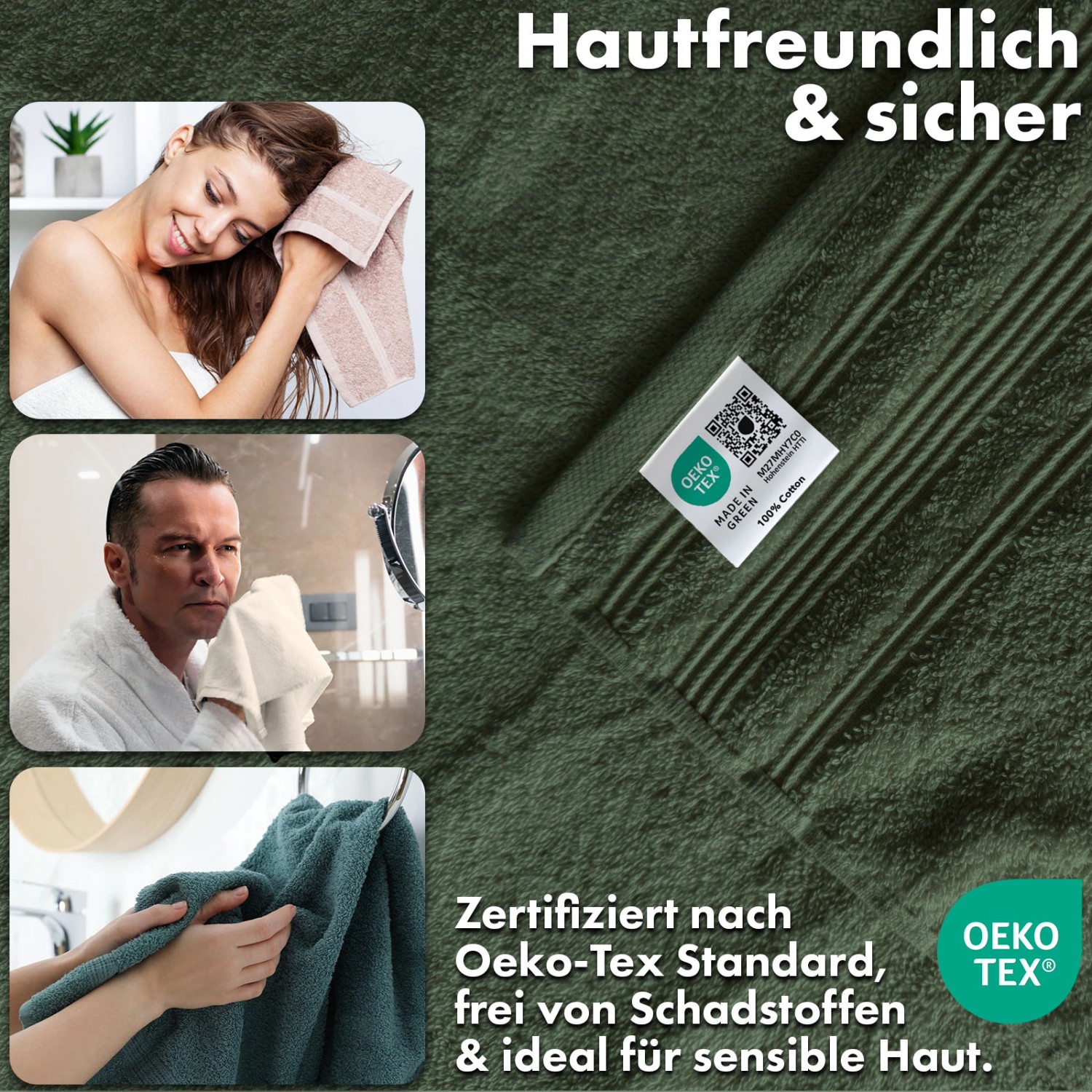 Cloud Pillow Handtuch 100x150cm Braun - 2 Stück 500GSM Saugstark & Flauschig