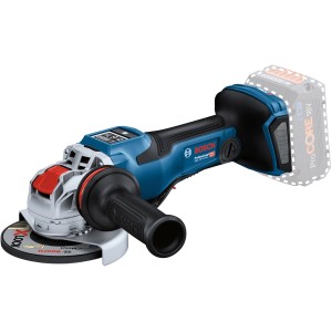 Bosch Professional Akku-Winkelschleifer GWX 18V-15 PSC X-Lock Solo mit Zusatzhandgriff.