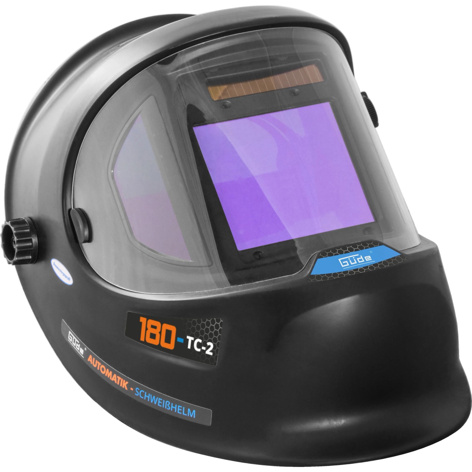 Güde Schweißhelm GSH 180-TC-2, automatisch, Größe Schutzglas LxB: 100 x 90 x 1 mm