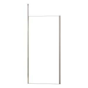 AICA Walk-In Duschkabine 80x200cm mit Deckenstrebe, 8mm ESG Glas.