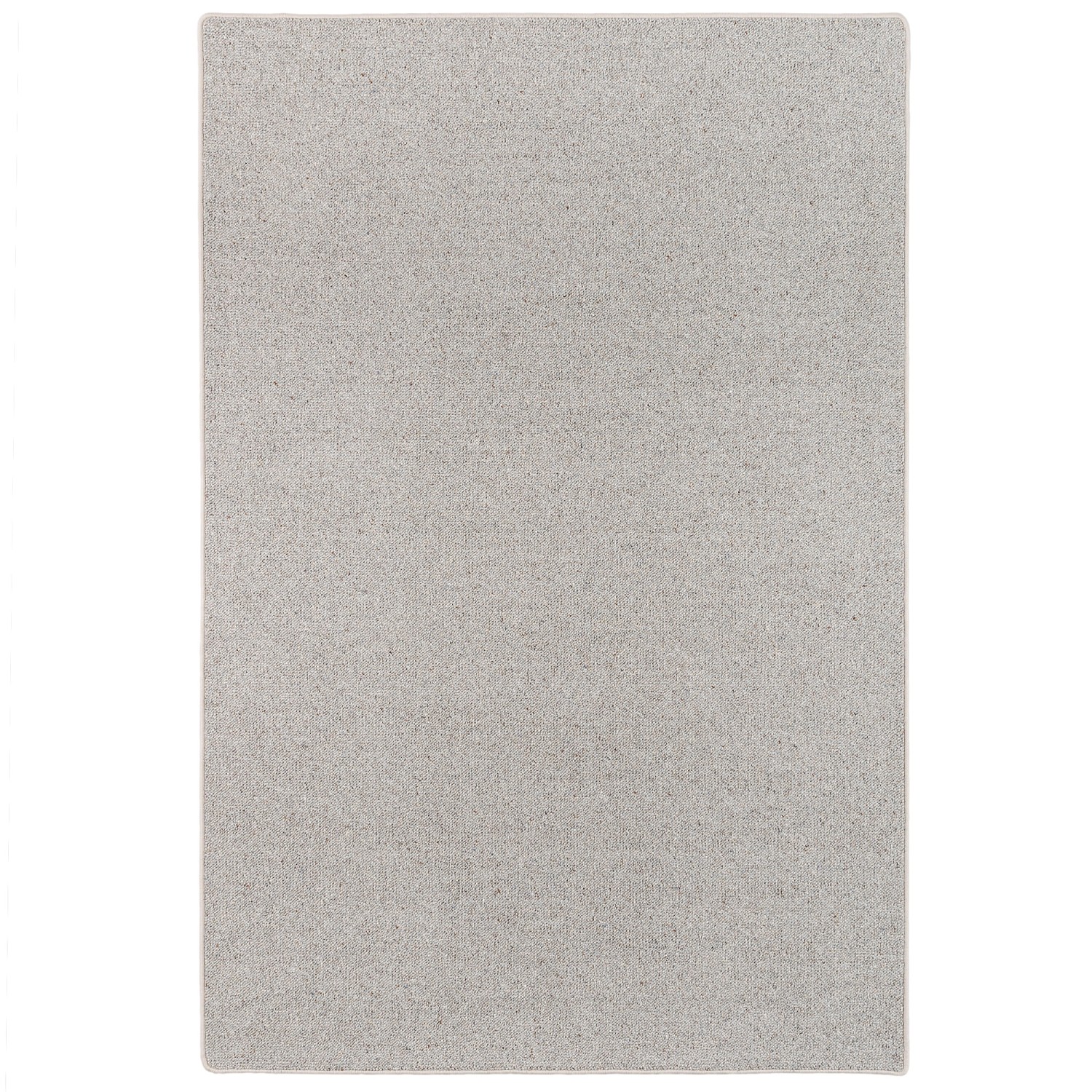 Grauer Snapstyle Natur Teppich aus Wolle, Berber-Muster, 80x240cm. Kurzflorteppich für Wohnräume.