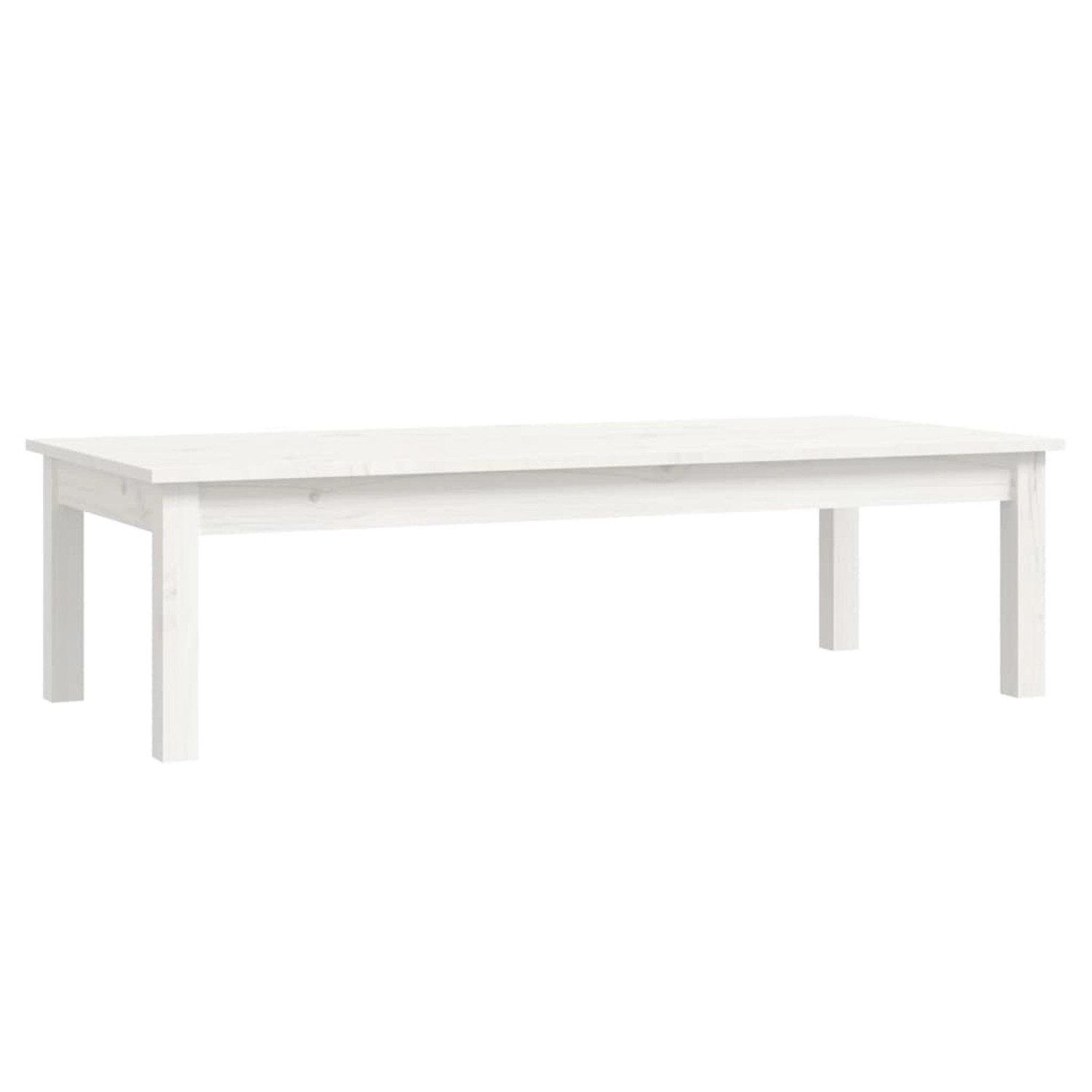vidaXL Couchtisch Weiß 110x50x30 cm Massivholz Kiefer 814235 günstig online kaufen