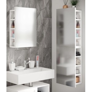 VCM Badmöbel Spiegelschrank Flandu Weiß