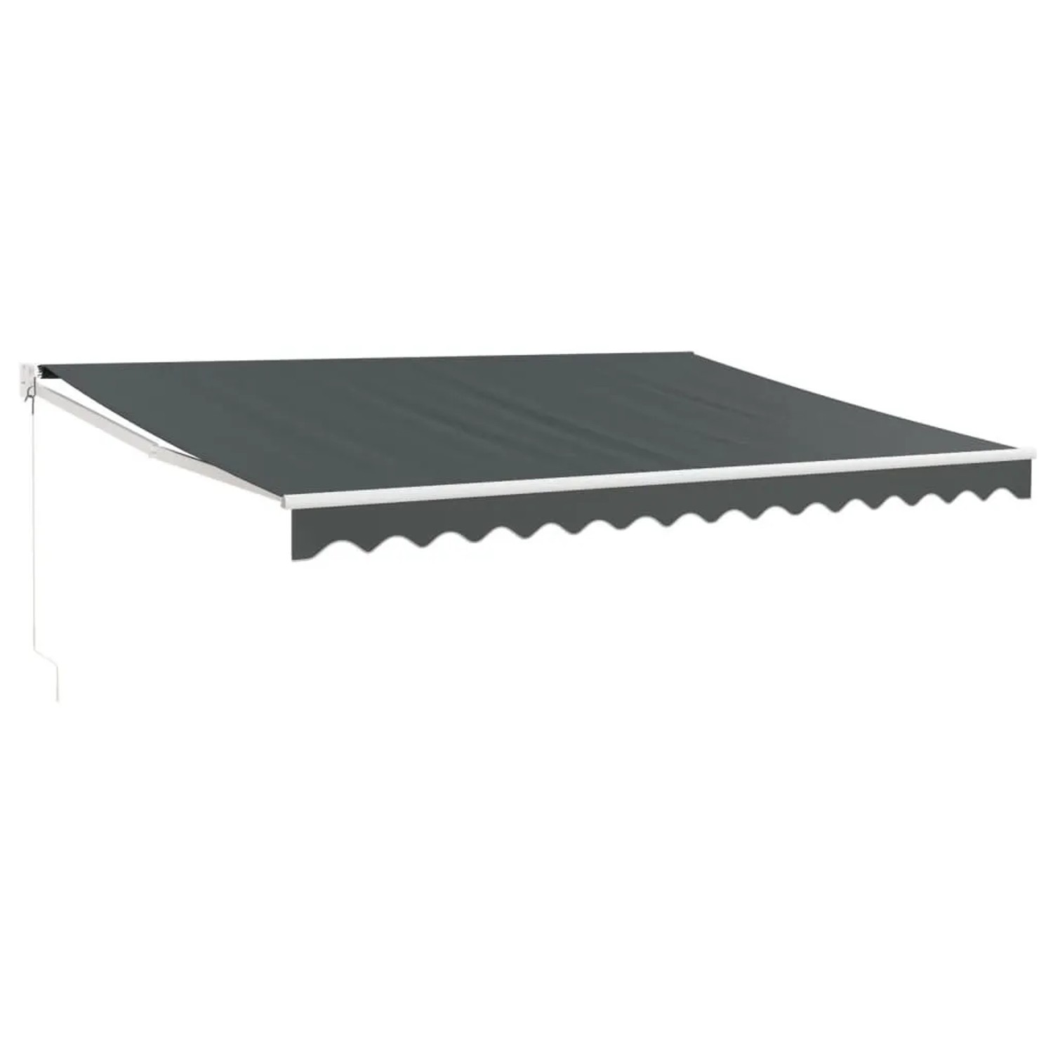 Furnicato Einziehbare Markise 4 5x3 M Aus Aluminium Mit Uv Beständigem Polyesterstoff In Anthrazit